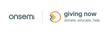 onsemi Giving Now sponsor logo